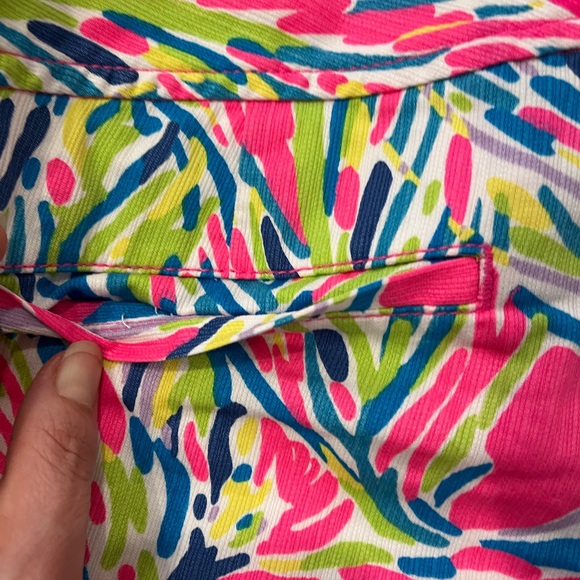 Lilly Pulitzer Callahan NWOT sz 2 Pink Palm Reader Shorts Rare - Picture 7 of 8